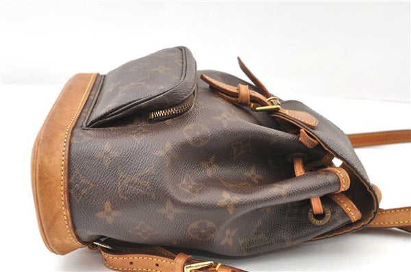 Authentic Louis Vuitton Monogram Montsouris PM Backpack M51137 LV 5544F
