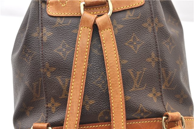 Authentic Louis Vuitton Monogram Montsouris PM Backpack M51137 LV 5544F