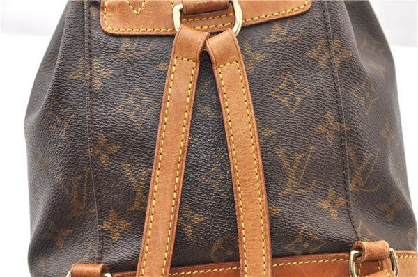 Authentic Louis Vuitton Monogram Montsouris PM Backpack M51137 LV 5544F