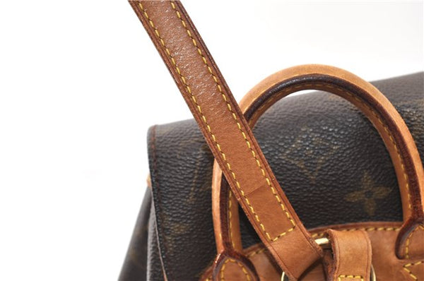 Authentic Louis Vuitton Monogram Montsouris PM Backpack M51137 LV 5544F