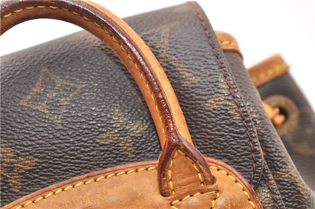 Authentic Louis Vuitton Monogram Montsouris PM Backpack M51137 LV 5544F