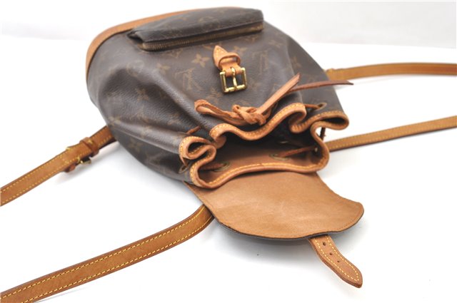 Authentic Louis Vuitton Monogram Montsouris PM Backpack M51137 LV 5544F