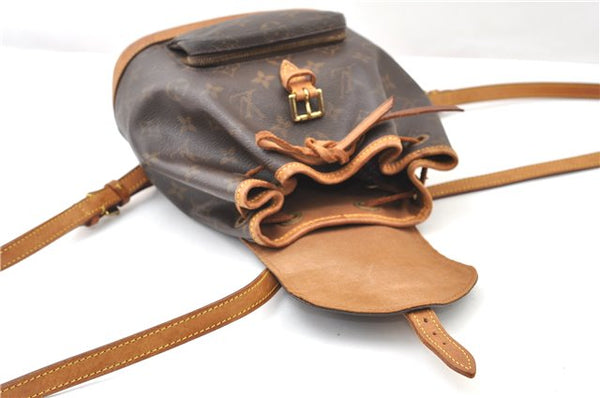 Authentic Louis Vuitton Monogram Montsouris PM Backpack M51137 LV 5544F
