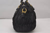 Authentic PRADA Tessuto Gaufre Nylon Leather 2Way Shoulder Hand Bag Black 5544I