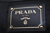 Authentic PRADA Tessuto Gaufre Nylon Leather 2Way Shoulder Hand Bag Black 5544I