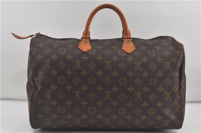 Authentic Louis Vuitton Monogram Speedy 40 Hand Boston Bag M41522 LV 5545D