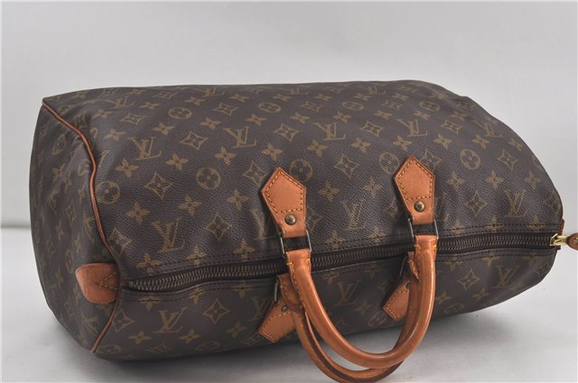 Authentic Louis Vuitton Monogram Speedy 40 Hand Boston Bag M41522 LV 5545D