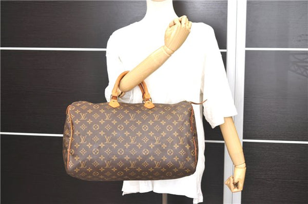 Authentic Louis Vuitton Monogram Speedy 40 Hand Boston Bag M41522 LV 5545D