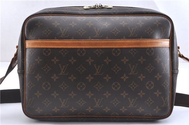 Authentic Louis Vuitton Monogram Reporter GM Shoulder Cross Bag M45252 LV 5545F