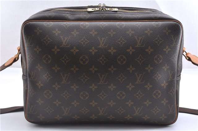 Authentic Louis Vuitton Monogram Reporter GM Shoulder Cross Bag M45252 LV 5545F