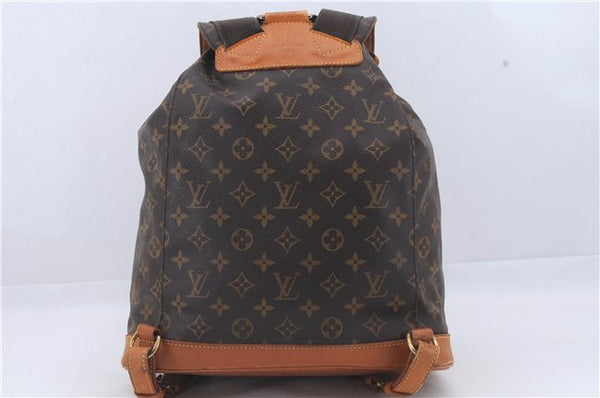 Authentic Louis Vuitton Monogram Montsouris GM Backpack M51135 LV 5548D
