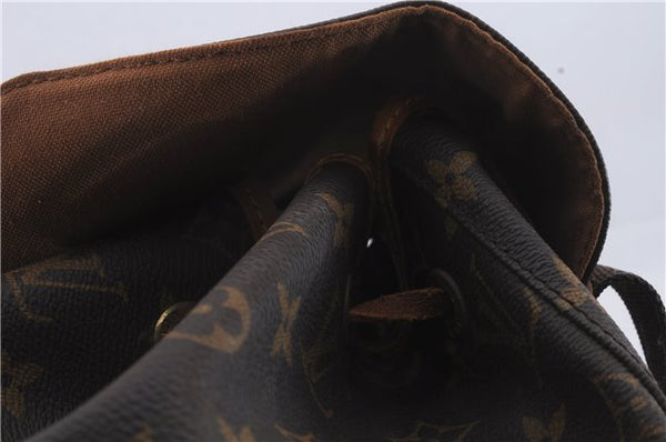 Authentic Louis Vuitton Monogram Montsouris GM Backpack M51135 LV 5548D