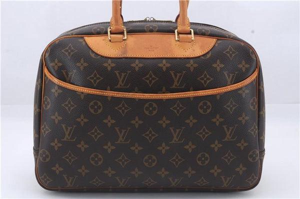 Authentic Louis Vuitton Monogram Deauville Hand Bag M47270 LV 5549D