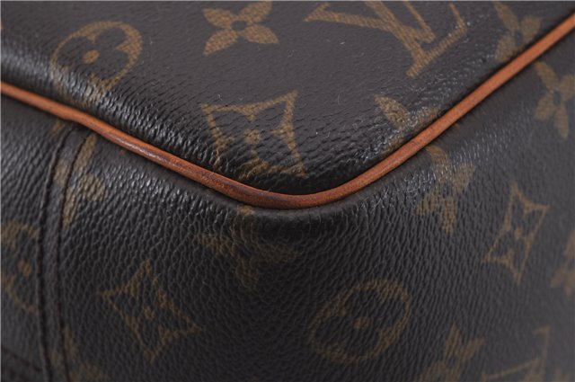 Authentic Louis Vuitton Monogram Deauville Hand Bag M47270 LV 5549D