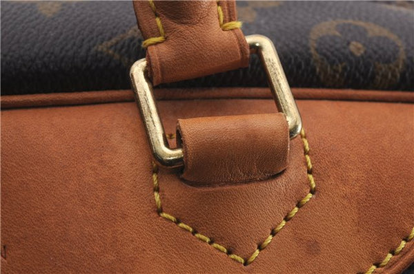 Authentic Louis Vuitton Monogram Deauville Hand Bag M47270 LV 5549D