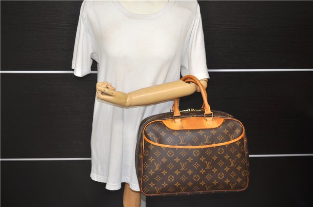 Authentic Louis Vuitton Monogram Deauville Hand Bag M47270 LV 5549D
