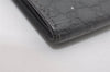 Authentic GUCCI Micro Guccissima Leather Bifold Wallet Purse 145754 Gray 5549I