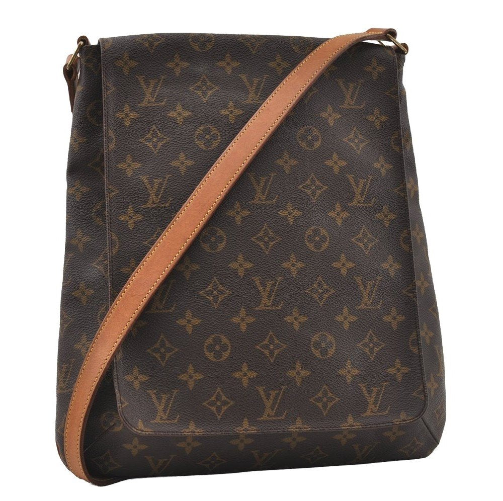 Authentic Louis Vuitton Monogram Musette Shoulder Cross Body Bag M51256 LV 5550I