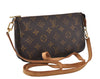 Auth Louis Vuitton Monogram Pochette Accessoires Shoulder Cross Body Pouch 5551D