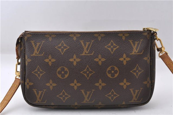Auth Louis Vuitton Monogram Pochette Accessoires Shoulder Cross Body Pouch 5551D