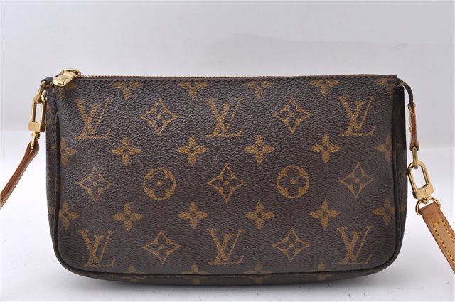 Auth Louis Vuitton Monogram Pochette Accessoires Shoulder Cross Body Pouch 5551D