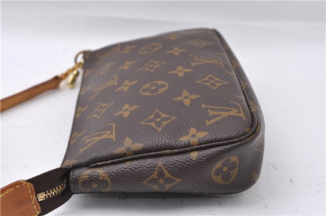 Auth Louis Vuitton Monogram Pochette Accessoires Shoulder Cross Body Pouch 5551D