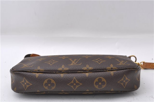 Auth Louis Vuitton Monogram Pochette Accessoires Shoulder Cross Body Pouch 5551D