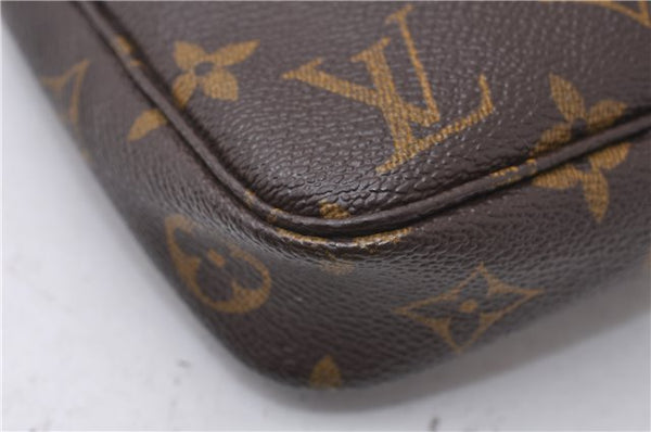 Auth Louis Vuitton Monogram Pochette Accessoires Shoulder Cross Body Pouch 5551D