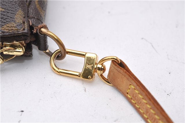 Auth Louis Vuitton Monogram Pochette Accessoires Shoulder Cross Body Pouch 5551D