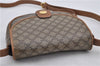 Authentic CELINE Macadam Blason Shoulder Cross Body Bag PVC Leather Brown 5551E