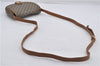 Authentic CELINE Macadam Blason Shoulder Cross Body Bag PVC Leather Brown 5551E