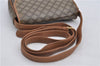 Authentic CELINE Macadam Blason Shoulder Cross Body Bag PVC Leather Brown 5551E