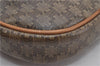 Authentic CELINE Macadam Blason Shoulder Cross Body Bag PVC Leather Brown 5551E