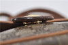 Authentic CELINE Macadam Blason Shoulder Cross Body Bag PVC Leather Brown 5551E