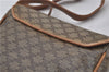 Authentic CELINE Macadam Blason Shoulder Cross Body Bag PVC Leather Brown 5551E