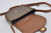 Authentic CELINE Macadam Blason Shoulder Cross Body Bag PVC Leather Brown 5551E
