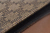 Authentic CELINE Macadam Blason Shoulder Cross Body Bag PVC Leather Brown 5551E