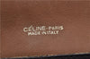 Authentic CELINE Macadam Blason Shoulder Cross Body Bag PVC Leather Brown 5551E