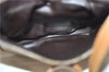 Authentic CELINE Macadam Blason Shoulder Cross Body Bag PVC Leather Brown 5551E