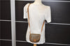 Authentic CELINE Macadam Blason Shoulder Cross Body Bag PVC Leather Brown 5551E