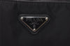 Authentic PRADA Nylon Tessuto Leather Shoulder Cross Body Bag Black 5554I