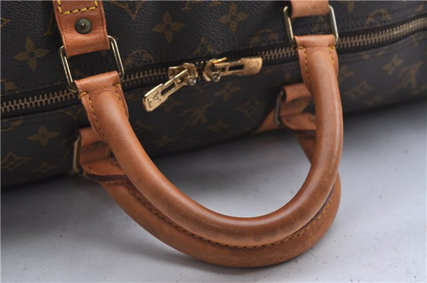 Authentic Louis Vuitton Monogram Keepall 55 Travel Boston Bag M41424 LV 5555D