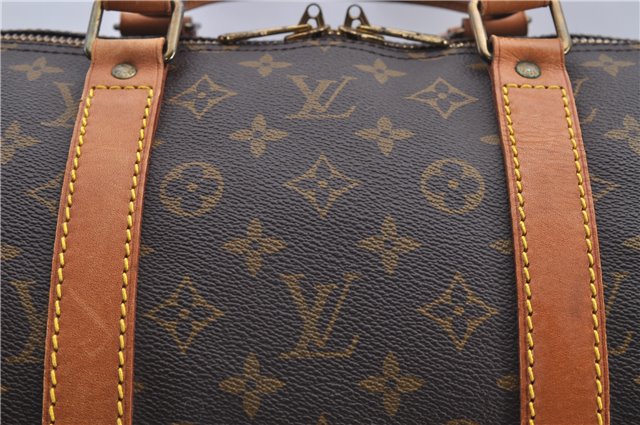Authentic Louis Vuitton Monogram Keepall 55 Travel Boston Bag M41424 LV 5555D
