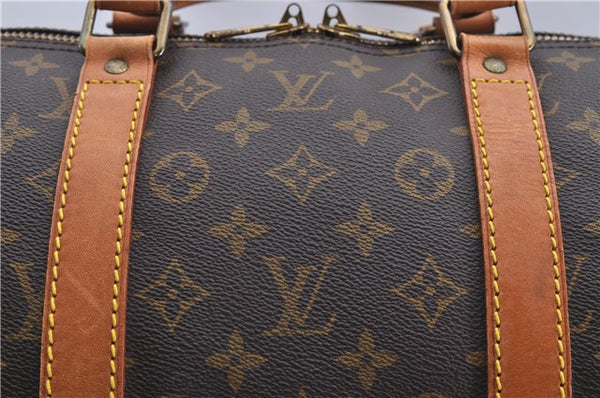 Authentic Louis Vuitton Monogram Keepall 55 Travel Boston Bag M41424 LV 5555D