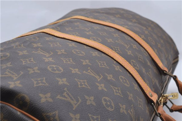 Authentic Louis Vuitton Monogram Keepall 55 Travel Boston Bag M41424 LV 5555D