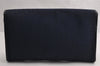 Authentic Christian Dior Trotter Chain Shoulder Bag Canvas Leather Navy CD 5555I