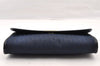Authentic Christian Dior Trotter Chain Shoulder Bag Canvas Leather Navy CD 5555I