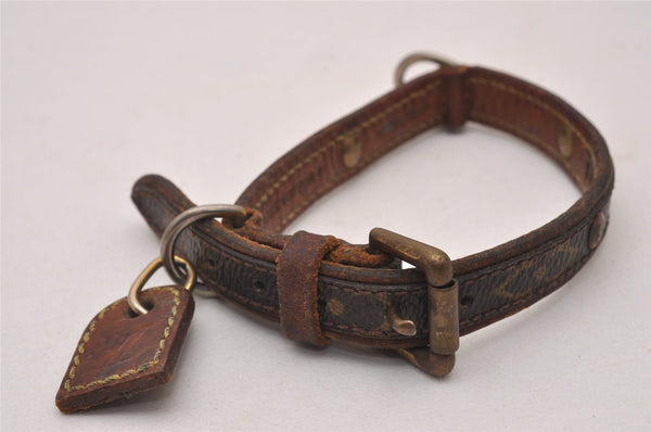 Auth Louis Vuitton Monogram Collier Baxter PM Leash Baxter MM M58072 LV 5556I