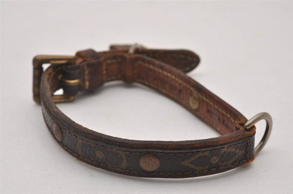 Auth Louis Vuitton Monogram Collier Baxter PM Leash Baxter MM M58072 LV 5556I