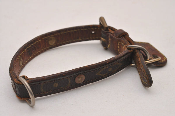 Auth Louis Vuitton Monogram Collier Baxter PM Leash Baxter MM M58072 LV 5556I